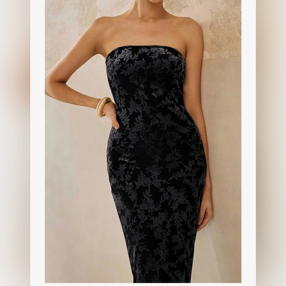 Wedding Guest/Cocktail Bodycon Maxi Dress #1031 - Picture 9 of 11